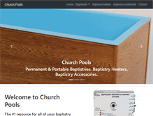 Tablet Screenshot of churchpools.com